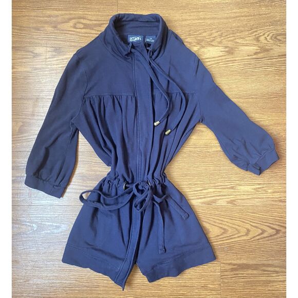 Y2K Navy Blue Zip Jacket Size S - Picture 1 of 6